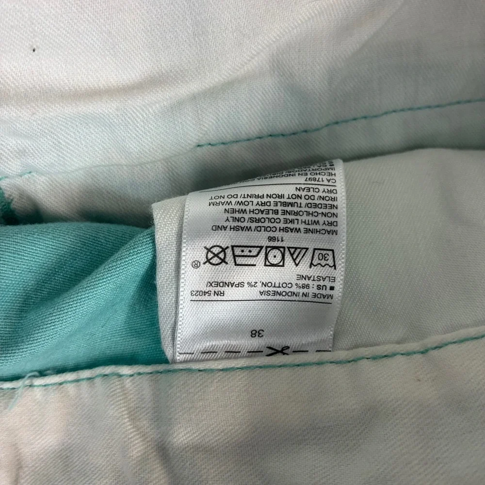 Old Navy Mens Ultimate Slim Built-In Flex Chino Shorts Mint Green Size W38
